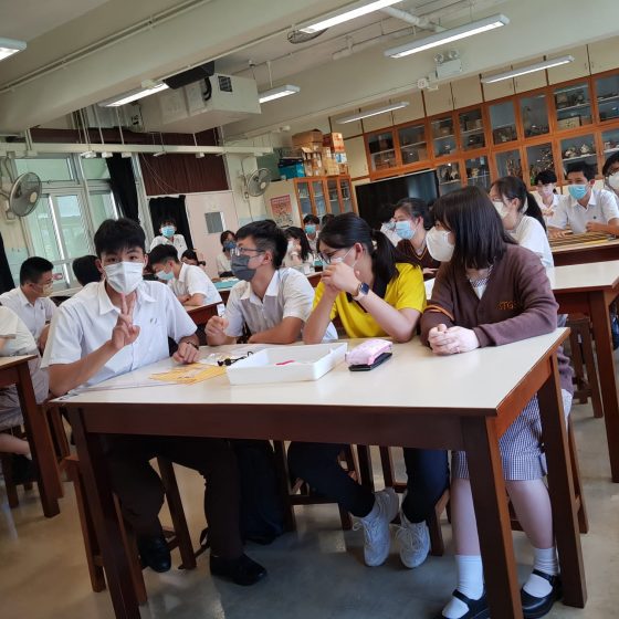 Students attending the briefing session.